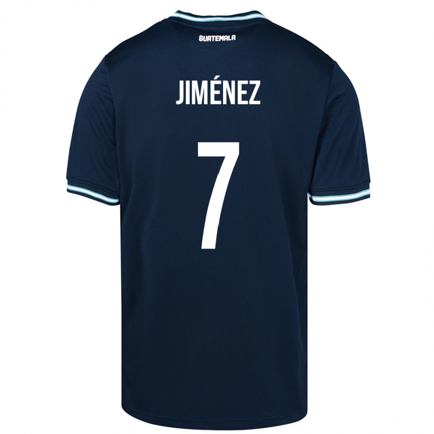 Niño Fútbol Camiseta Guatemala Cristian Jiménez #7 Azul 2ª Equipación 24-26 Argentina