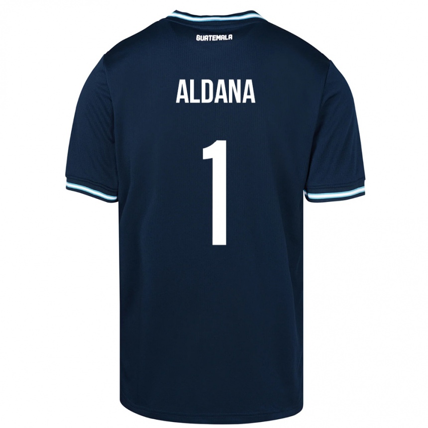 Niño Fútbol Camiseta Guatemala David Aldana #1 Azul 2ª Equipación 24-26 Argentina