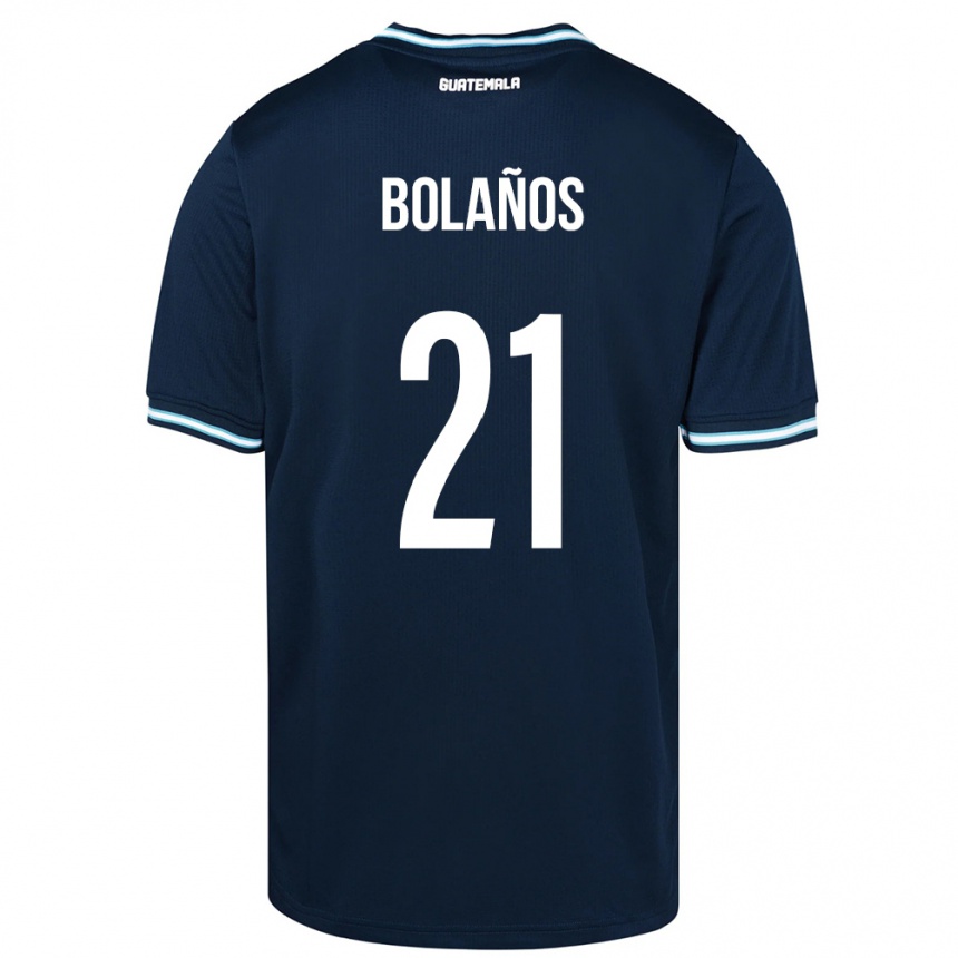 Niño Fútbol Camiseta Guatemala Diego Bolaños #21 Azul 2ª Equipación 24-26 Argentina