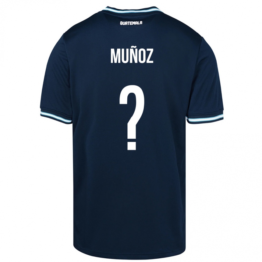 Niño Fútbol Camiseta Guatemala Rudy Muñoz #0 Azul 2ª Equipación 24-26 Argentina