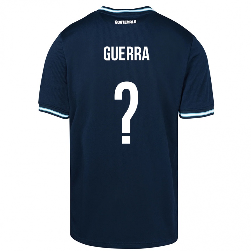 Niño Fútbol Camiseta Guatemala Decarlo Guerra #0 Azul 2ª Equipación 24-26 Argentina