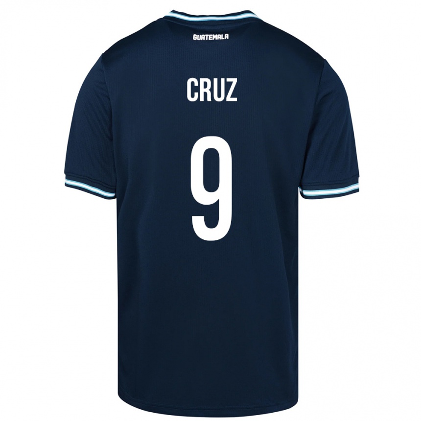 Niño Fútbol Camiseta Guatemala Celsa Cruz #9 Azul 2ª Equipación 24-26 Argentina