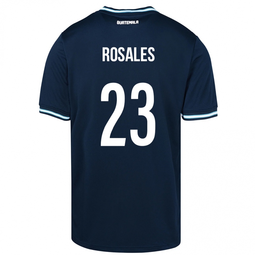 Niño Fútbol Camiseta Guatemala Yareni Rosales #23 Azul 2ª Equipación 24-26 Argentina