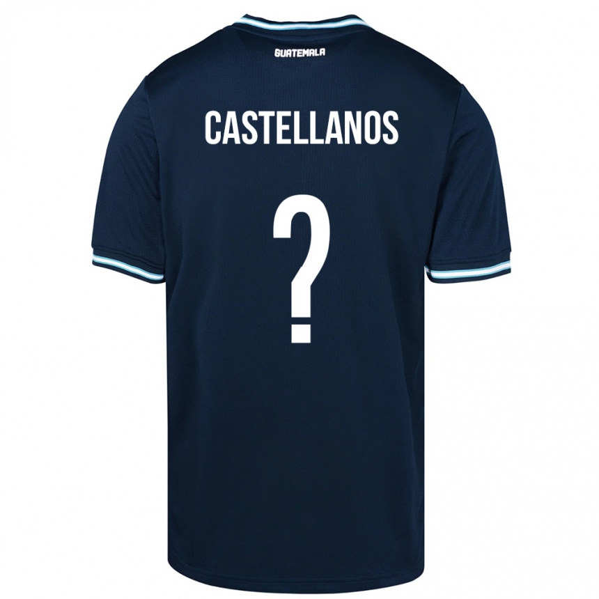 Niño Fútbol Camiseta Guatemala Jezmin Castellanos #0 Azul 2ª Equipación 24-26 Argentina