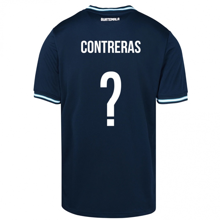 Niño Fútbol Camiseta Guatemala Betzael Contreras #0 Azul 2ª Equipación 24-26 Argentina