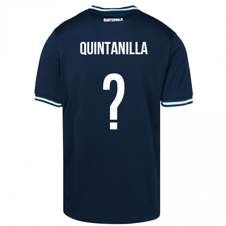 Niño Fútbol Camiseta Guatemala Anayelli Quintanilla #0 Azul 2ª Equipación 24-26 Argentina