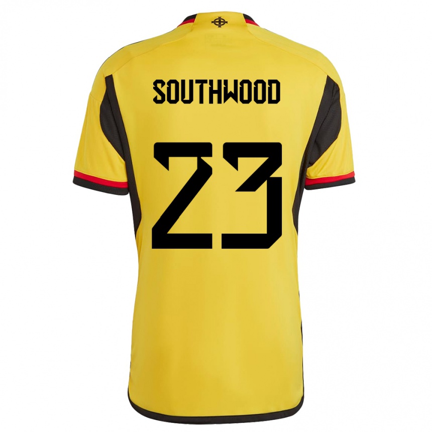 Niño Fútbol Camiseta Irlanda Del Norte Luke Southwood #23 Blanco 2ª Equipación 24-26 Argentina