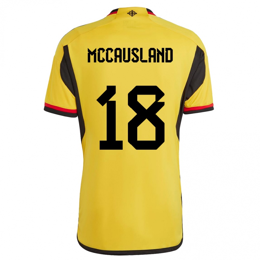 Niño Fútbol Camiseta Irlanda Del Norte Ross Mccausland #18 Blanco 2ª Equipación 24-26 Argentina