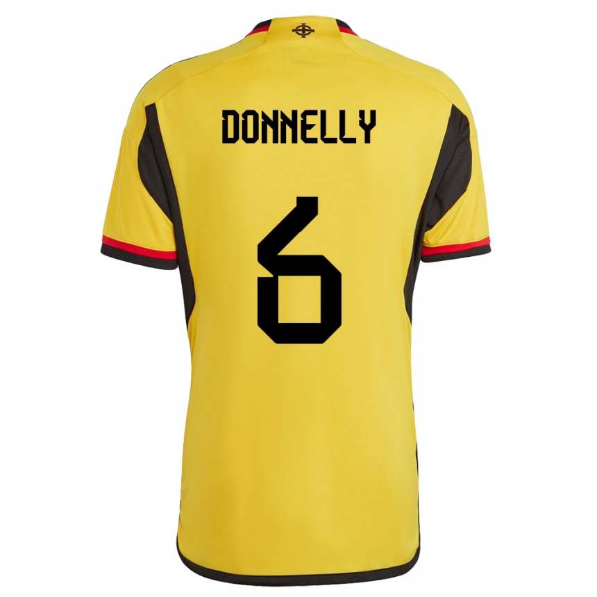 Niño Fútbol Camiseta Irlanda Del Norte Ryan Donnelly #6 Blanco 2ª Equipación 24-26 Argentina