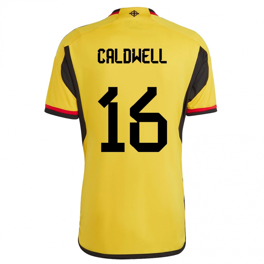 Niño Fútbol Camiseta Irlanda Del Norte Nadene Caldwell #16 Blanco 2ª Equipación 24-26 Argentina