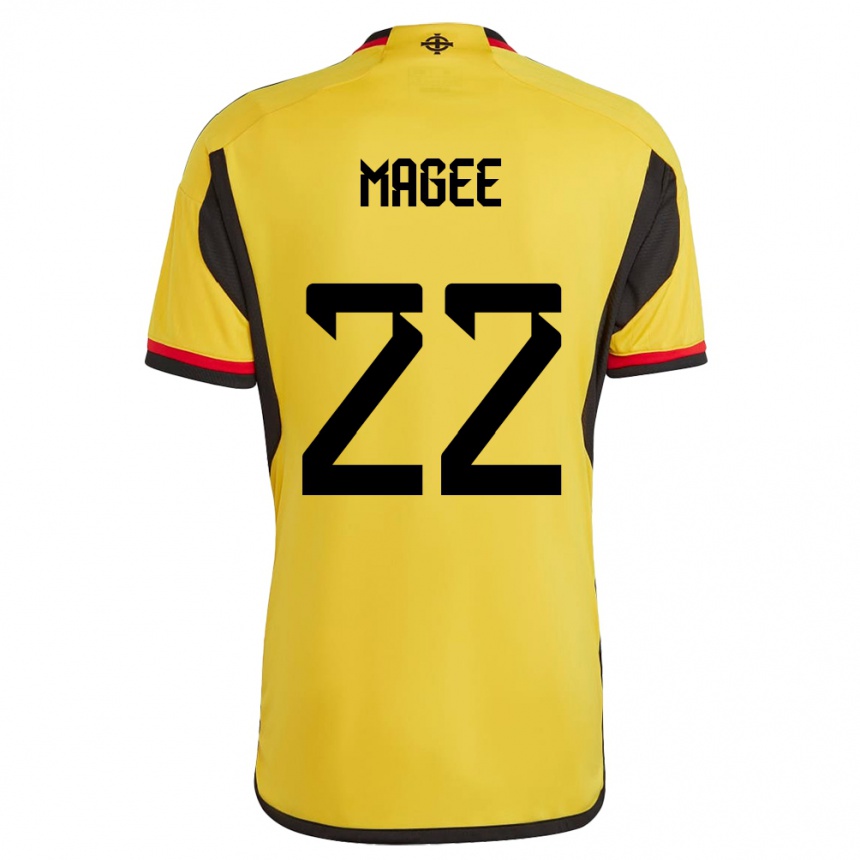 Niño Fútbol Camiseta Irlanda Del Norte Abbie Magee #22 Blanco 2ª Equipación 24-26 Argentina