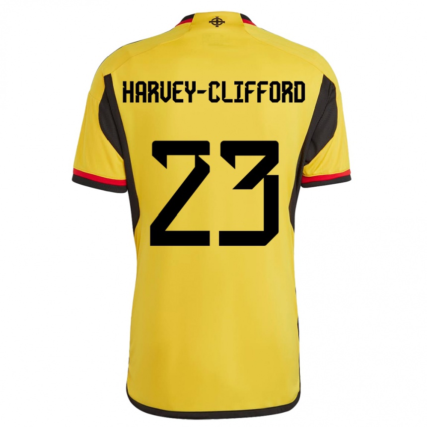 Niño Fútbol Camiseta Irlanda Del Norte Maddy Harvey-Clifford #23 Blanco 2ª Equipación 24-26 Argentina