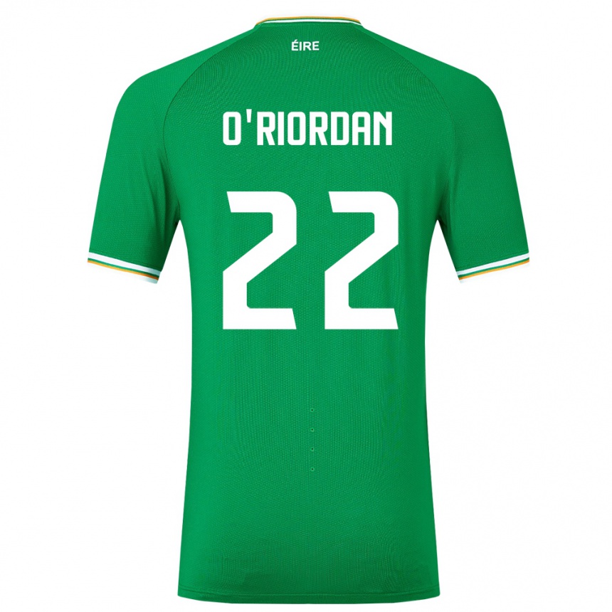 Hombre Fútbol Camiseta Irlanda Connor O'riordan #22 Verde 1ª Equipación 24-26 Argentina