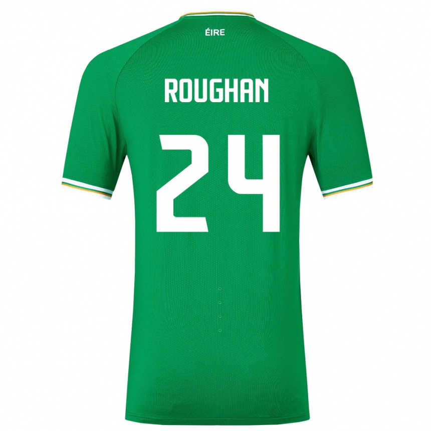 Hombre Fútbol Camiseta Irlanda Sean Roughan #24 Verde 1ª Equipación 24-26 Argentina