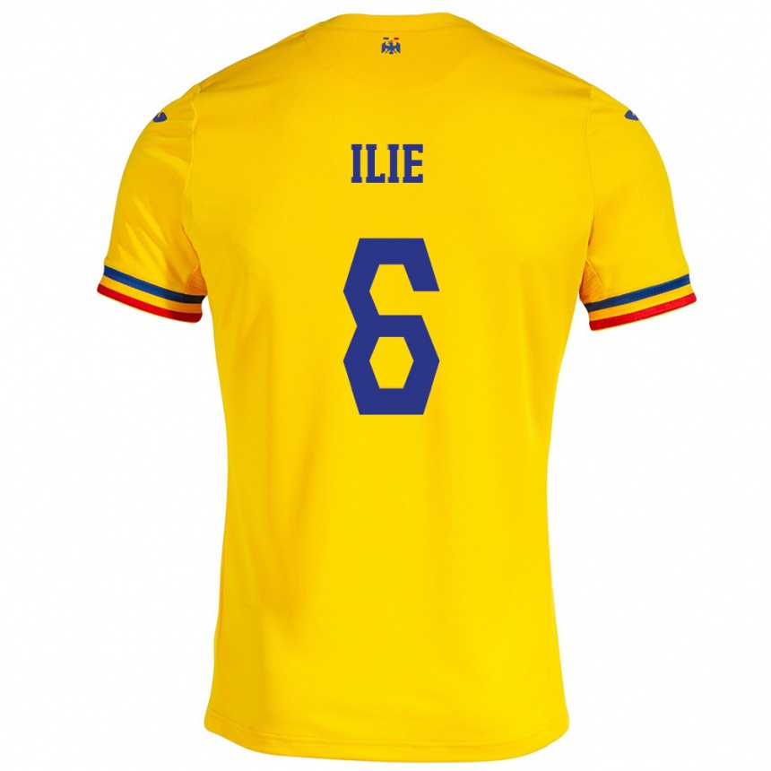 Hombre Fútbol Camiseta Rumania Matei Ilie #6 Amarillo 1ª Equipación 24-26 Argentina