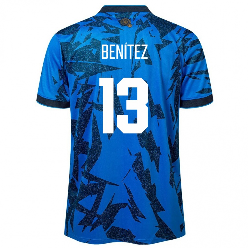 Hombre Fútbol Camiseta El Salvador Tereso Benítez #13 Azul 1ª Equipación 24-26 Argentina