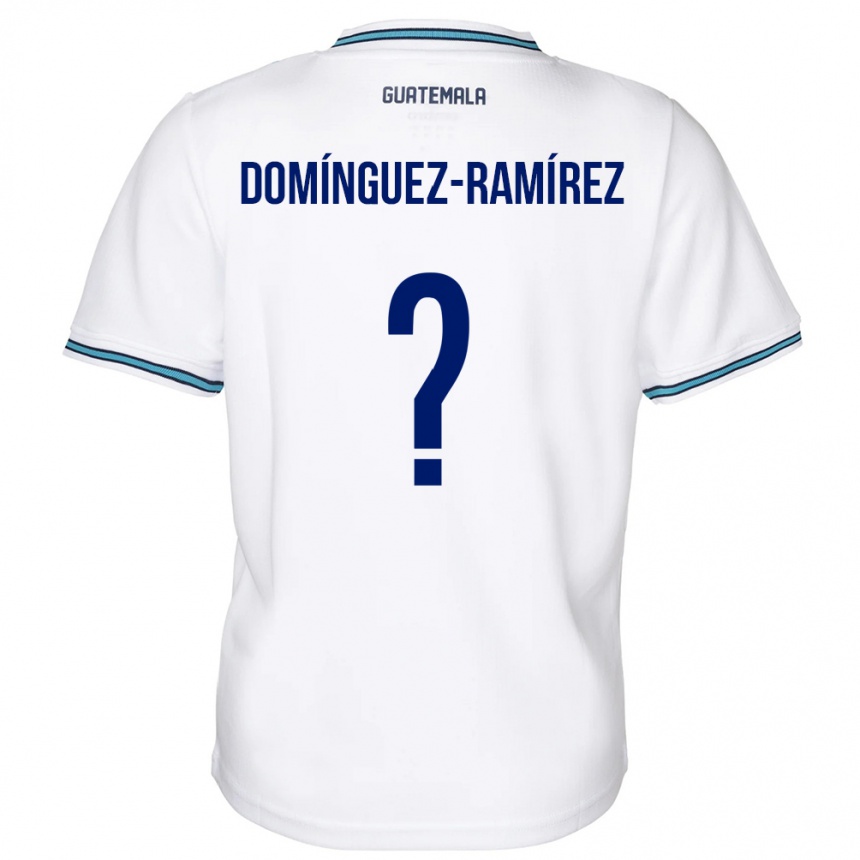 Hombre Fútbol Camiseta Guatemala Marco Domínguez-Ramírez #0 Blanco 1ª Equipación 24-26 Argentina