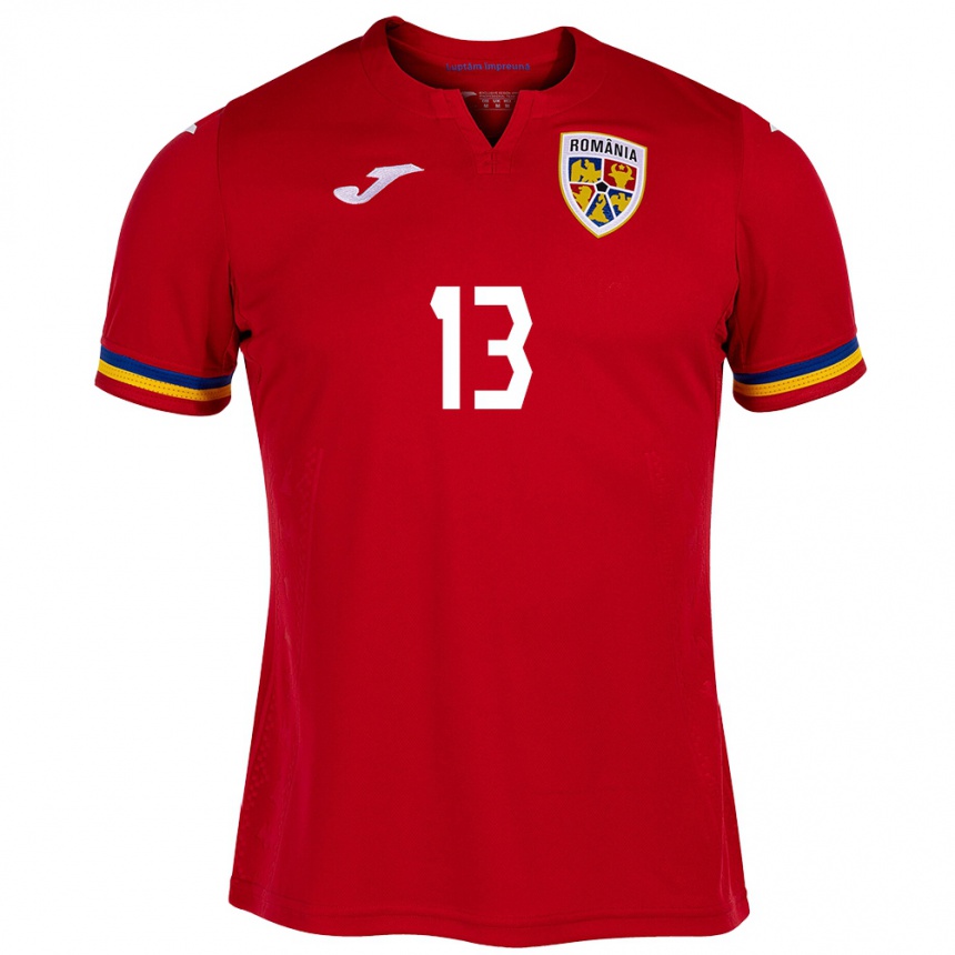 Hombre Fútbol Camiseta Rumania Valentin Mihăilă #13 Rojo 2ª Equipación 24-26 Argentina