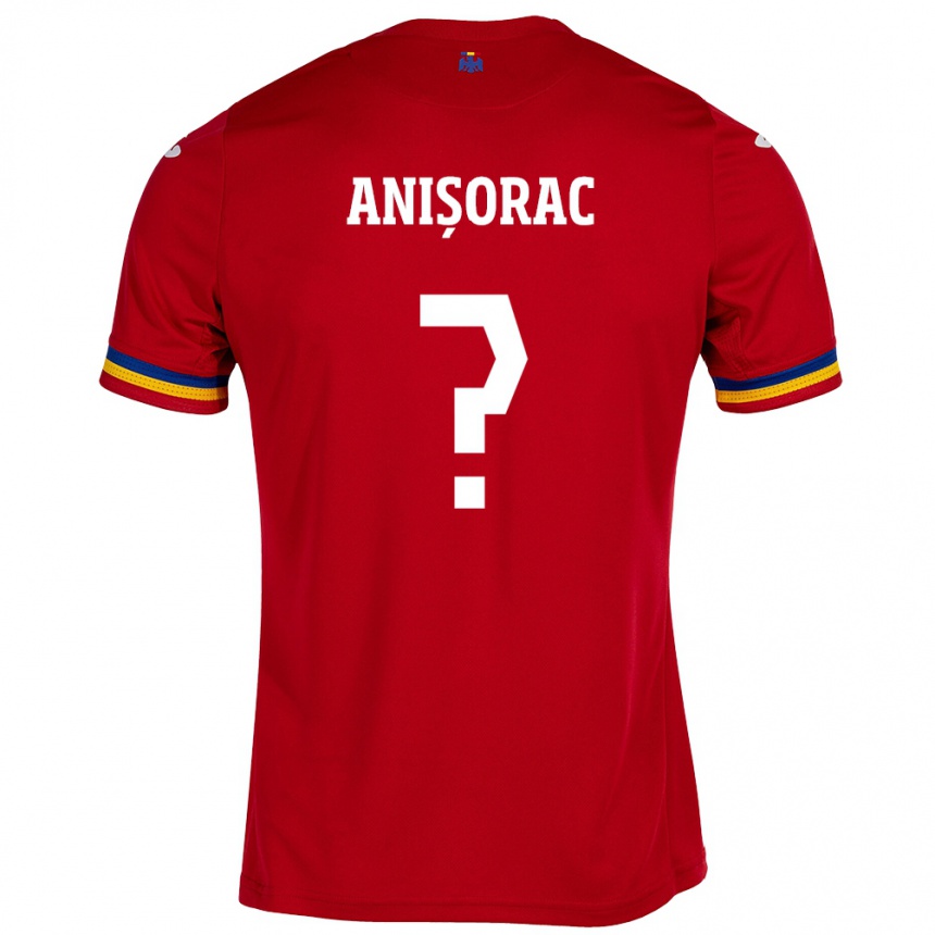 Hombre Fútbol Camiseta Rumania Ionuț Anișorac #0 Rojo 2ª Equipación 24-26 Argentina