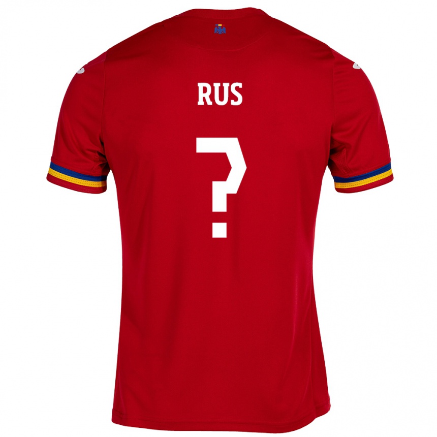 Hombre Fútbol Camiseta Rumania Jayden Rus #0 Rojo 2ª Equipación 24-26 Argentina