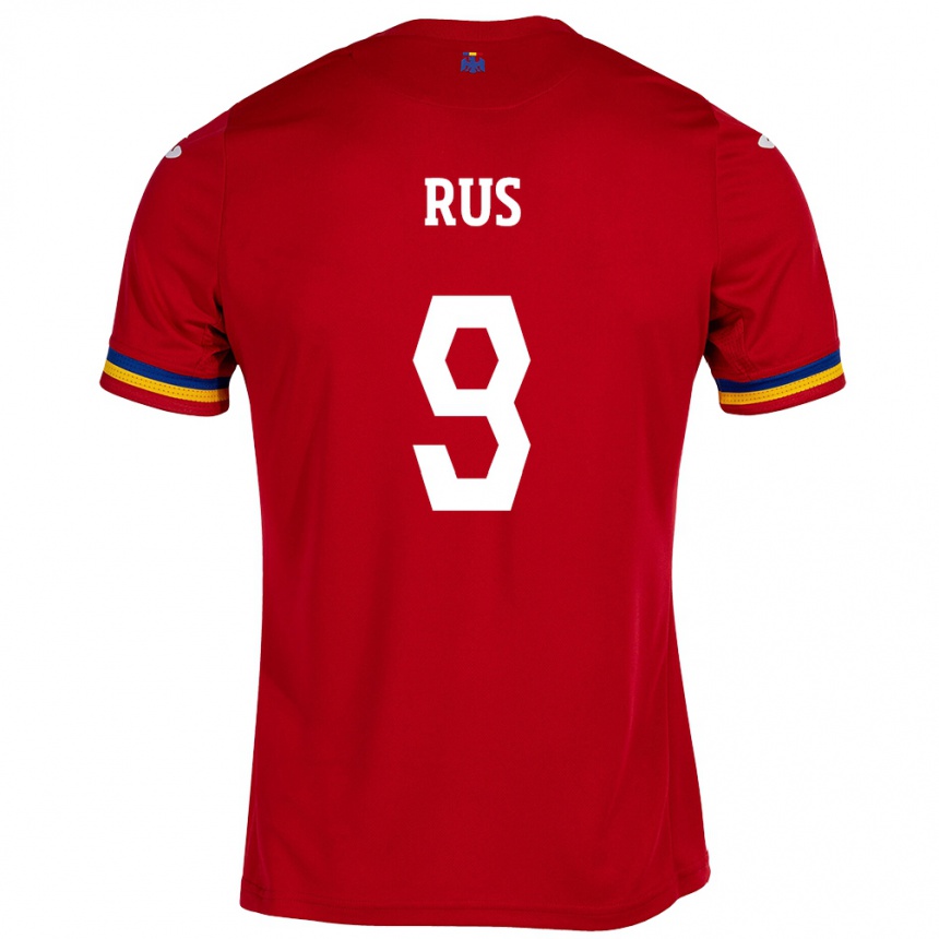 Hombre Fútbol Camiseta Rumania Laura Rus #9 Rojo 2ª Equipación 24-26 Argentina