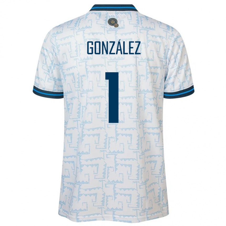 Hombre Fútbol Camiseta El Salvador Mario González #1 Blanco 2ª Equipación 24-26 Argentina