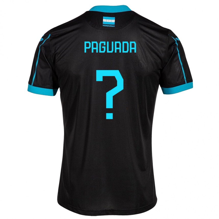 Hombre Fútbol Camiseta Honduras Didier Paguada #0 Negro 2ª Equipación 24-26 Argentina