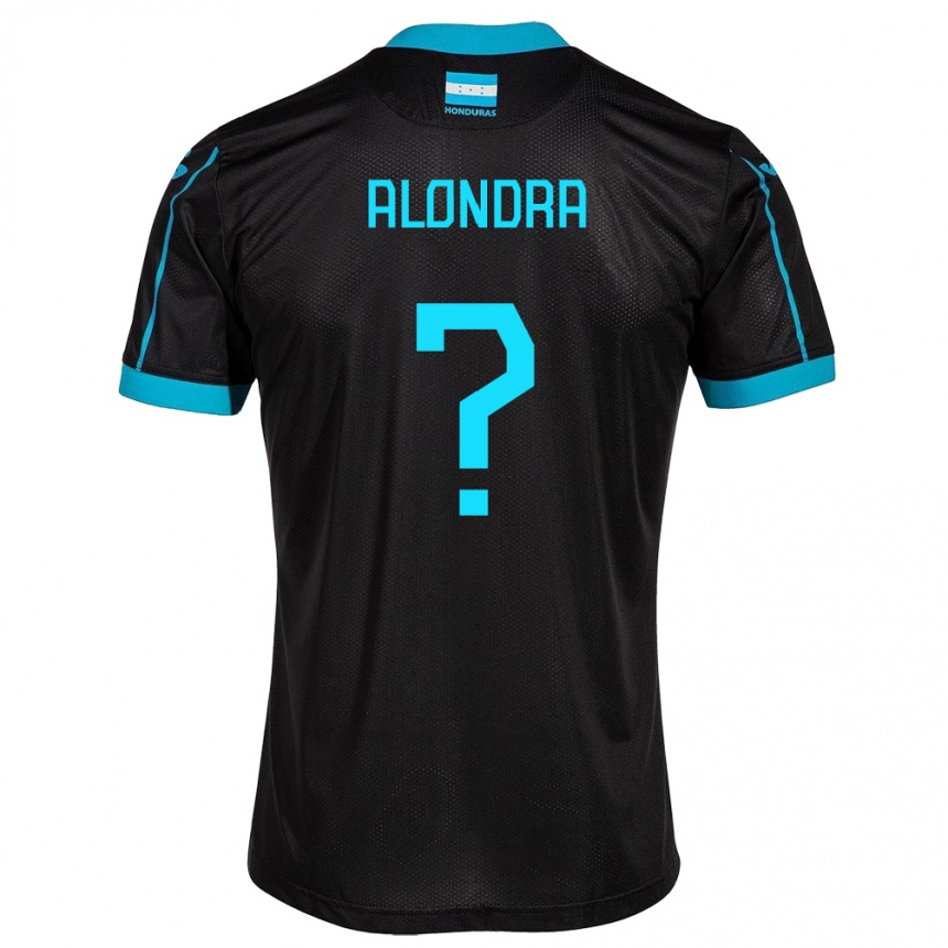 Hombre Fútbol Camiseta Honduras Alondra Aguilar #0 Negro 2ª Equipación 24-26 Argentina