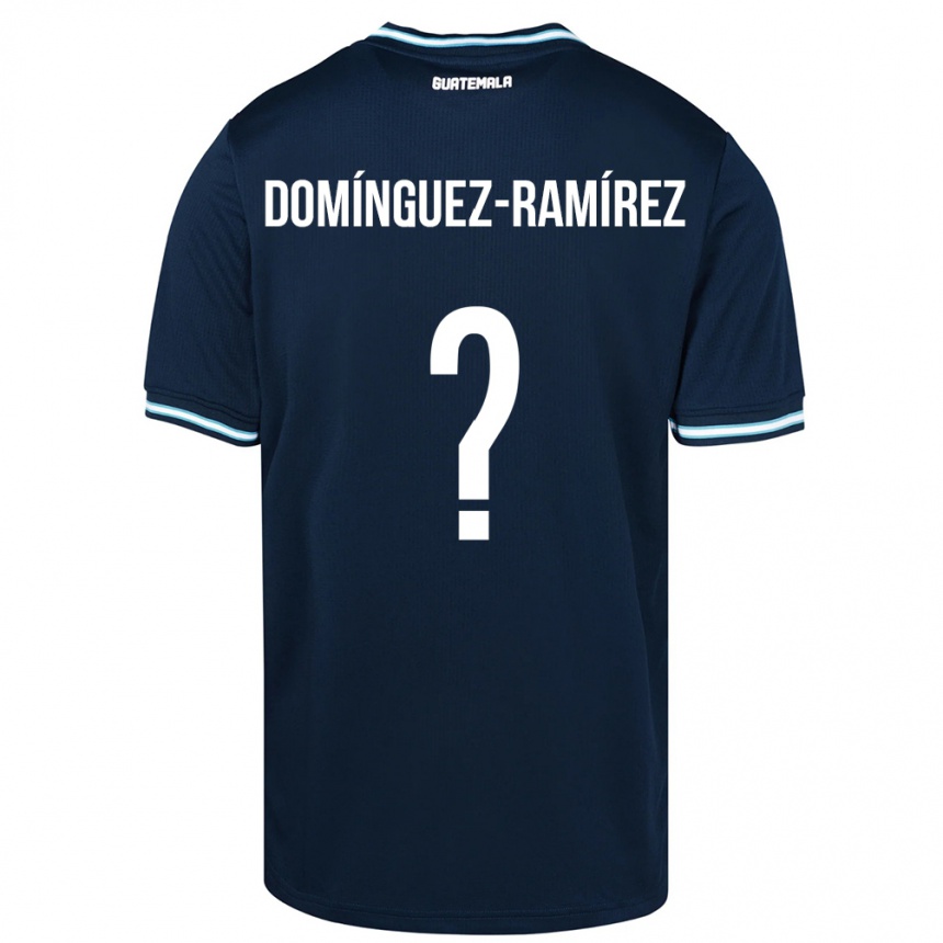 Hombre Fútbol Camiseta Guatemala Marco Domínguez-Ramírez #0 Azul 2ª Equipación 24-26 Argentina