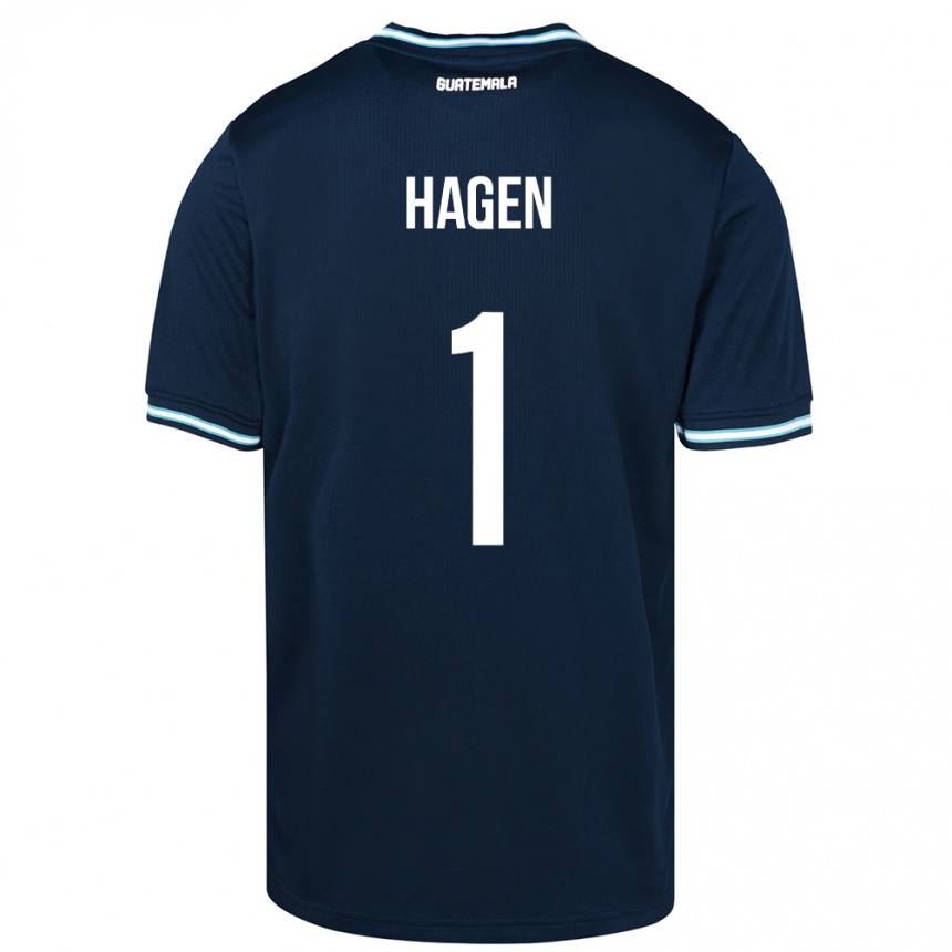 Hombre Fútbol Camiseta Guatemala Nicholas Hagen #1 Azul 2ª Equipación 24-26 Argentina