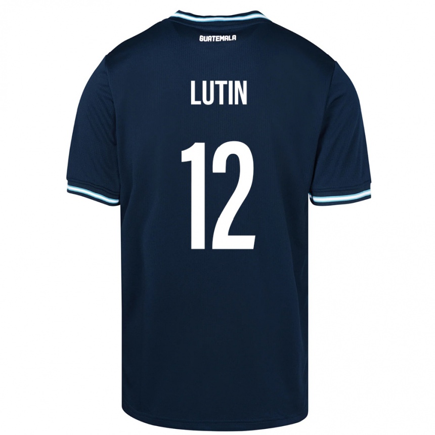 Hombre Fútbol Camiseta Guatemala John Lutin #12 Azul 2ª Equipación 24-26 Argentina