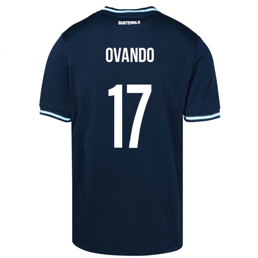 Hombre Fútbol Camiseta Guatemala Sandra Ovando #17 Azul 2ª Equipación 24-26 Argentina