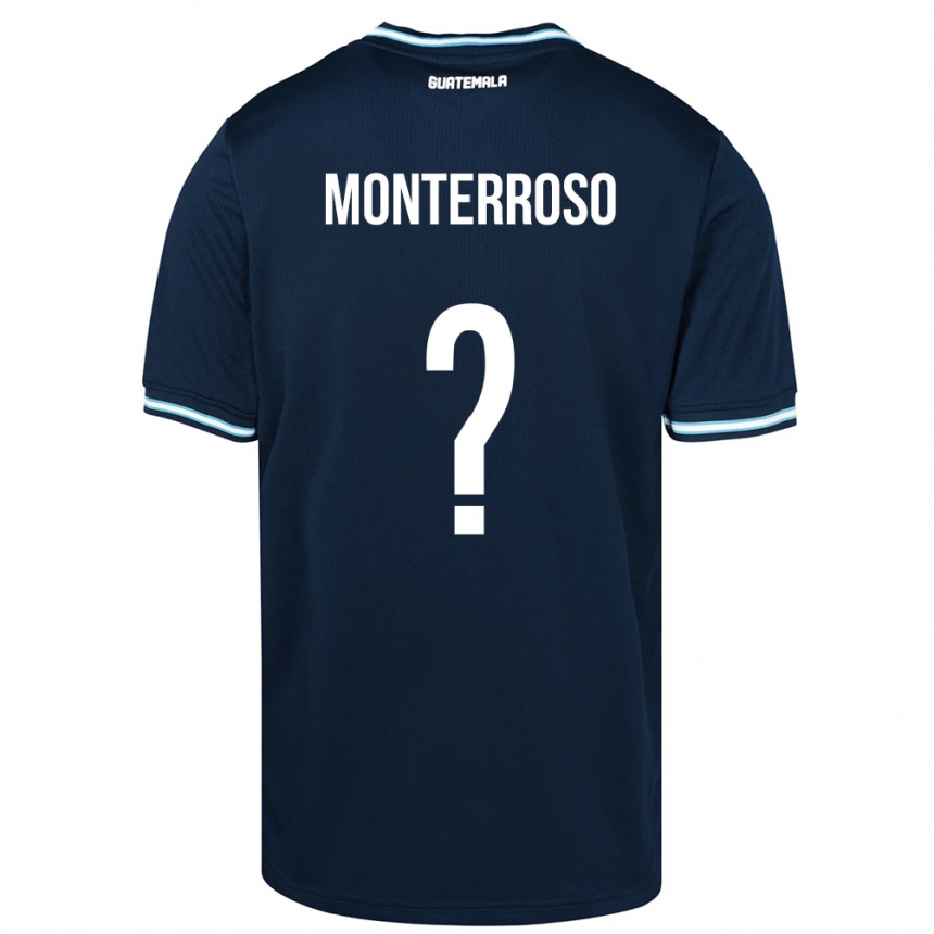 Hombre Fútbol Camiseta Guatemala María Monterroso #0 Azul 2ª Equipación 24-26 Argentina