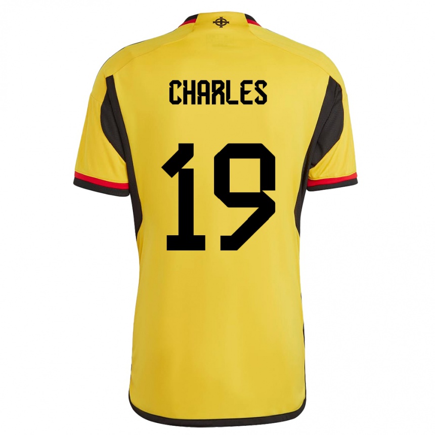 Hombre Fútbol Camiseta Irlanda Del Norte Shea Charles #19 Blanco 2ª Equipación 24-26 Argentina