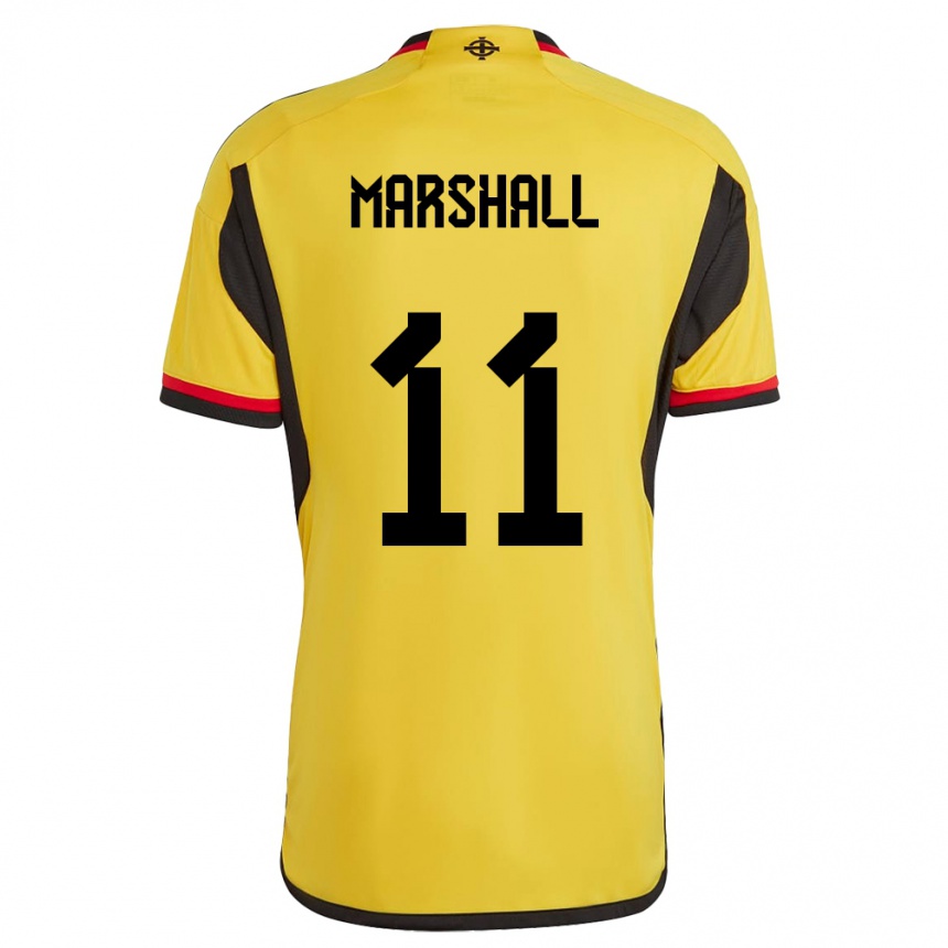 Hombre Fútbol Camiseta Irlanda Del Norte Callum Marshall #11 Blanco 2ª Equipación 24-26 Argentina