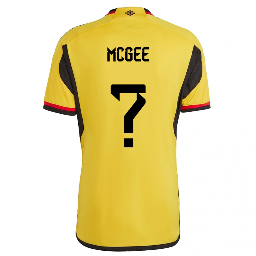 Hombre Fútbol Camiseta Irlanda Del Norte Ethan Mcgee #0 Blanco 2ª Equipación 24-26 Argentina