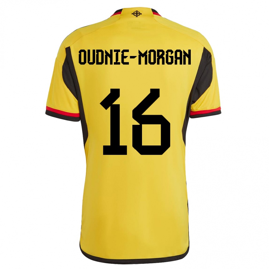 Hombre Fútbol Camiseta Irlanda Del Norte Rio Oudnie-Morgan #16 Blanco 2ª Equipación 24-26 Argentina