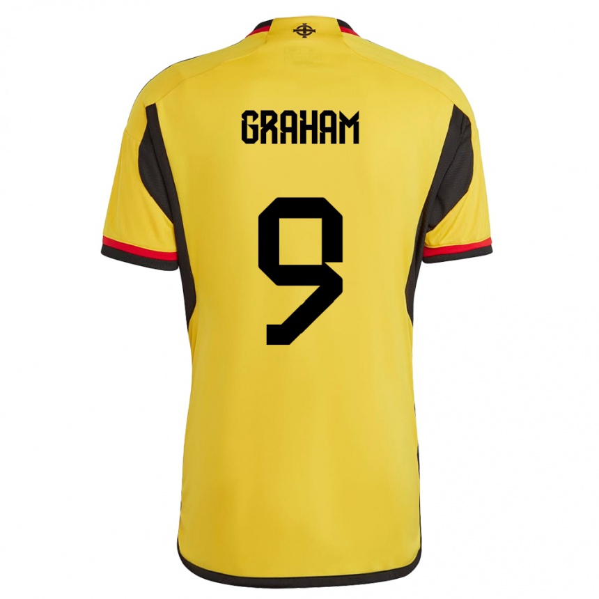 Hombre Fútbol Camiseta Irlanda Del Norte Braiden Graham #9 Blanco 2ª Equipación 24-26 Argentina