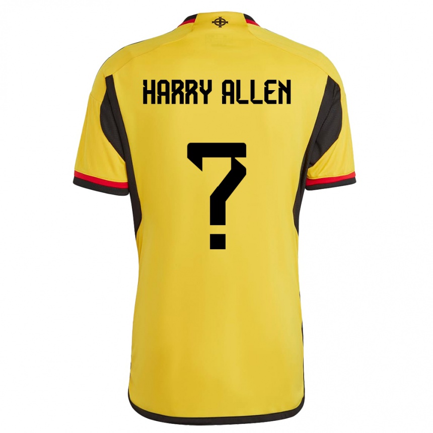 Hombre Fútbol Camiseta Irlanda Del Norte Harry Allen #0 Blanco 2ª Equipación 24-26 Argentina