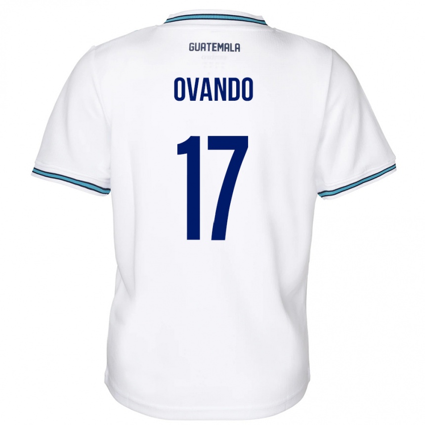 Mujer Fútbol Camiseta Guatemala Sandra Ovando #17 Blanco 1ª Equipación 24-26 Argentina