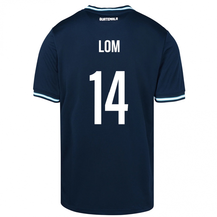 Mujer Fútbol Camiseta Guatemala Darwin Lom #14 Azul 2ª Equipación 24-26 Argentina