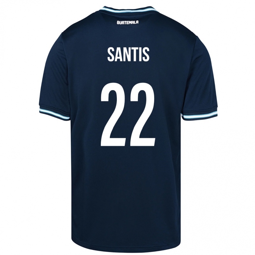 Mujer Fútbol Camiseta Guatemala Diego Santis #22 Azul 2ª Equipación 24-26 Argentina