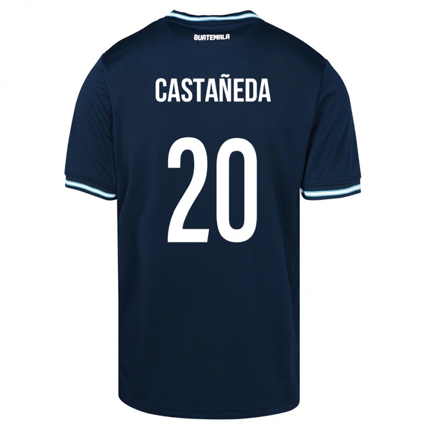 Mujer Fútbol Camiseta Guatemala Brayam Castañeda #20 Azul 2ª Equipación 24-26 Argentina