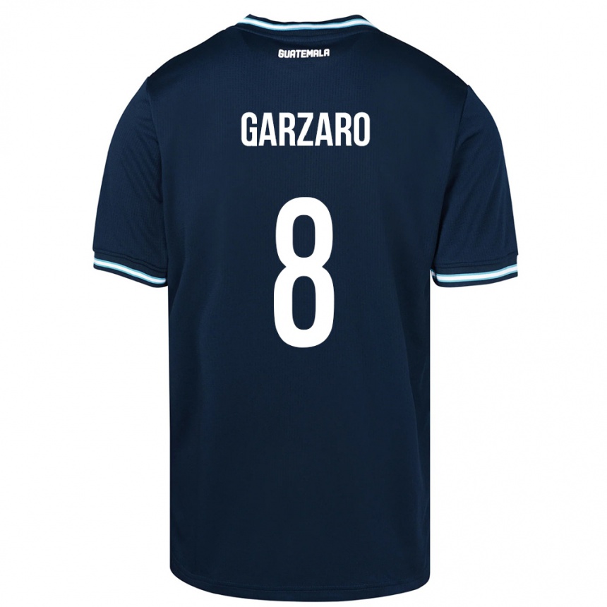 Mujer Fútbol Camiseta Guatemala Santiago Garzaro #8 Azul 2ª Equipación 24-26 Argentina