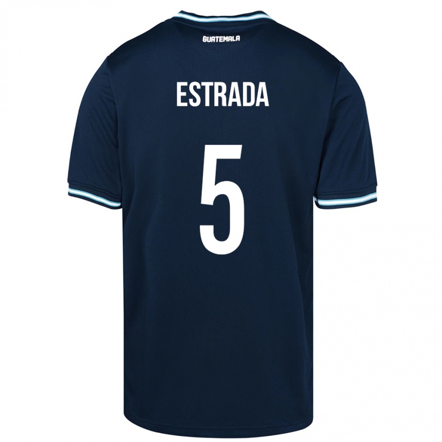 Mujer Fútbol Camiseta Guatemala Elizabeth Estrada #5 Azul 2ª Equipación 24-26 Argentina