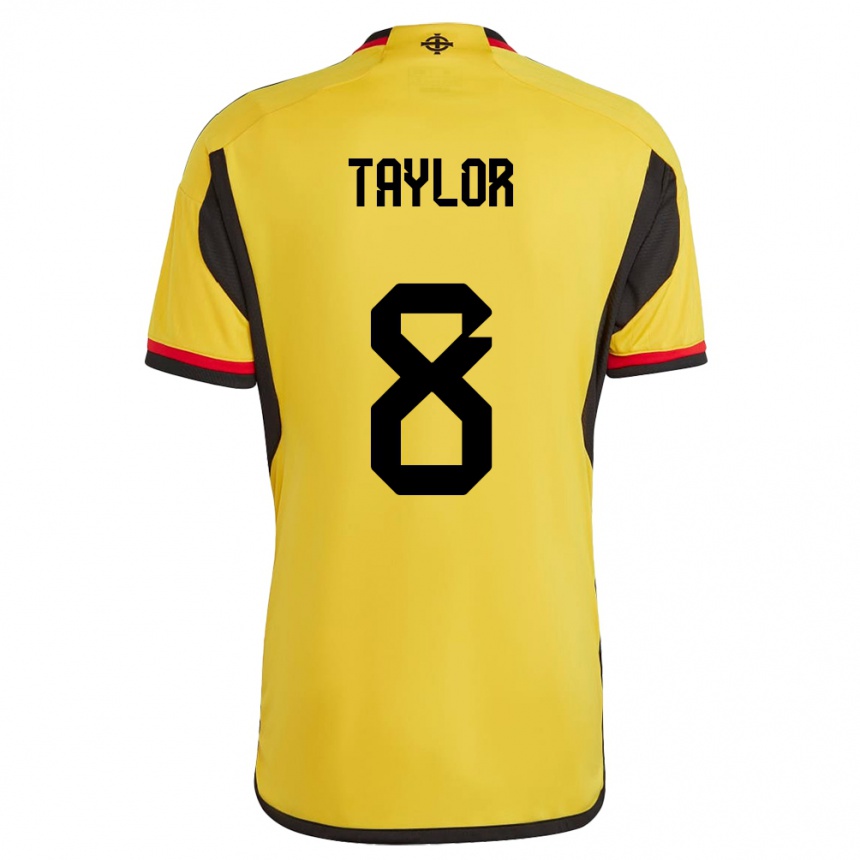 Mujer Fútbol Camiseta Irlanda Del Norte Dale Taylor #8 Blanco 2ª Equipación 24-26 Argentina