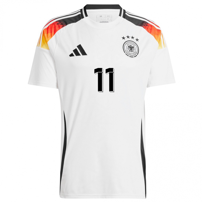 Niño Fútbol Camiseta Alemania Marco Reus #11 Blanco 1ª Equipación 24-26 Argentina