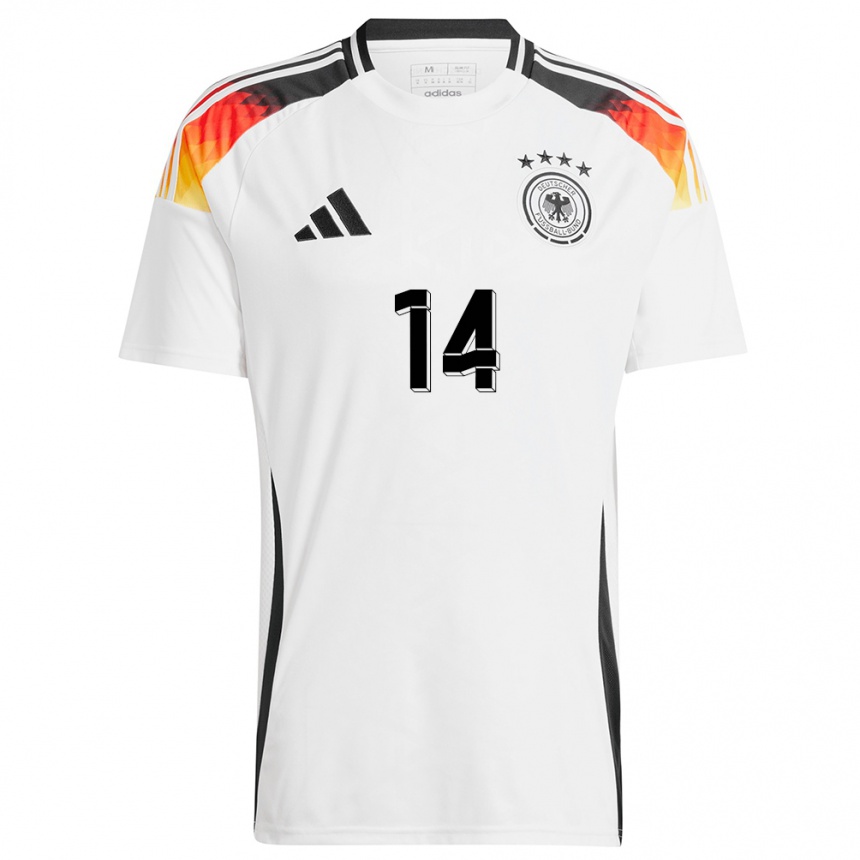 Niño Fútbol Camiseta Alemania Marton Dardai #14 Blanco 1ª Equipación 24-26 Argentina