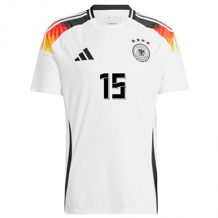 Niño Fútbol Camiseta Alemania Niklas Sule #15 Blanco 1ª Equipación 24-26 Argentina