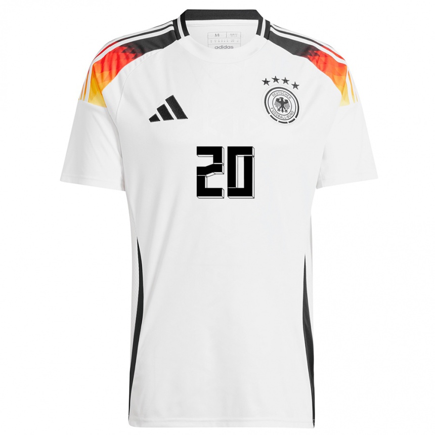 Niño Fútbol Camiseta Alemania Lina Magull #20 Blanco 1ª Equipación 24-26 Argentina